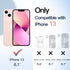 JETech Case for iPhone 13 6.1-Inch, Shockproof Phone Bumper Cover, Solid Color Matte TPU Frame, Anti-Scratch Clear Back (Pink)