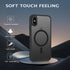 Telaso iPhone X/Xs Case - Slim, Shockproof, Anti-Scratch, Matte Black, Compatible with MagSafe Wireless Charging.