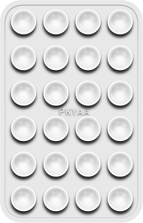 PKYAA Silicone Suction Phone Case Mount, Hands-Free Mirror Shower Phone Holder for Selfies, Tiktok Videos (Translucent)