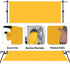 TERSUM 5x7ft Yellow Photo Backdrop, Photo Booth Portrait Photography Backdrops, Studio Yellow Backdrop for Photoshoot