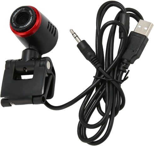 USB2.0 360 Sonew HD Webcam with Adjustable Angle and Built-in Microphone for PC and Laptop Video Conferencing
