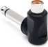 Hosa GPR-123 RCA to 1/4" TS Right Angle Adaptors, 2 Pieces