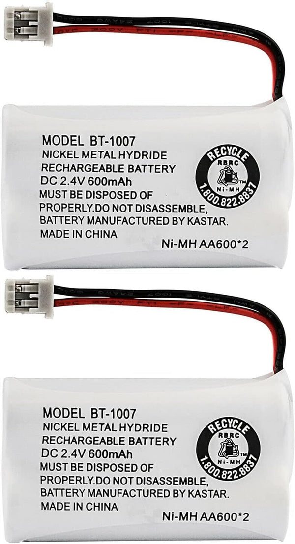 Kastar 2-Pack BT1007 Cordless Phone Battery for Uniden Models BT-1007 BT-1015 and DECT Series