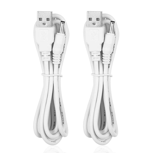 Smays Charger for HelloBaby Baby Camera Monitor, 2-Pack Power Cord 5 ft
