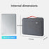 LANDICI 360° Protective Laptop Sleeve Case for 14-15 Inch MacBook Pro, Air, Surface Laptop, Waterproof, Grey
