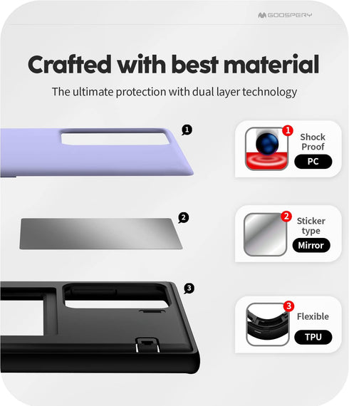 GOOSPERY Magnetic Door Bumper for Galaxy S22 Ultra Case, Easy Magnet Auto Closing Wallet, Dual Layer Protective Cover -