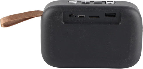 Yoidesu MiniSpeaker, Portable Wireless Speaker with Hand Strap, Subwoofer, Black