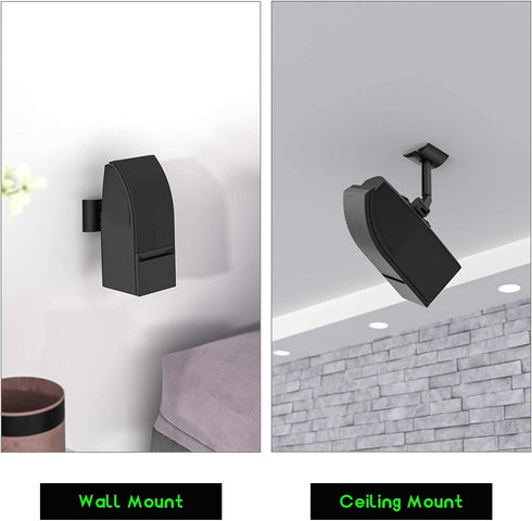 Wall and Ceiling Mount for Bose 161,Bose 151 SE Environmental Speakers, Multiple Tilt & Swivel Adjustable Mounting Bracket Compatible with Bose Model 100 Speakers, Single Black