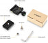 UTEBIT 50mm Arca Swiss Quick Release Plate, Aluminum QR Clamp Adapter with 3/8"&1/4" Screw Hole, Built-in Bubble Level