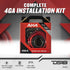 DS18 AK4 Complete 4 Gauge CCA Amplifier Installation Wiring Kit - Ampkit for Connections, Brings Power to Your Radio,