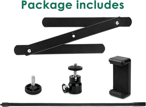 DS. DISTINCTIVE STYLE Phone Holder for Video Recording - 15 Inch Bendable Gooseneck Desk Tripod for iPhone