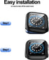 12 Pack Case with Tempered Glass Screen Protector for Apple Watch Series 10 42mm, Full Matte Leopard PC Cover