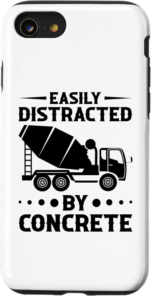 iPhone SE (2020) / 7 / 8 Concrete Worker Guy Case with Concrete Tools Design