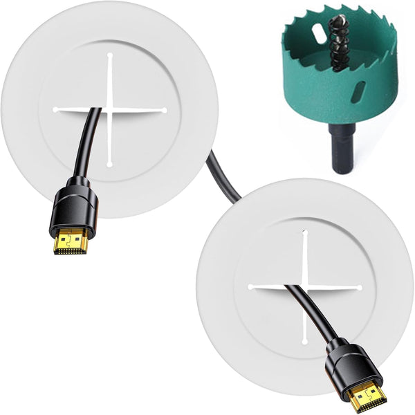 Riozoo TV Wire Hider Kit for Wall Mount TV, White in Wall Cable