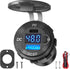 High Voltage USB Outlet 12V-60V Aluminum Car Charger Socket, PD 30W USB C and QC 36W Waterproof Cigarette Lighter