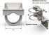 Technical Pole Mount Accessory for Outside Antenna, Stronger Structure with Double U-Bolts