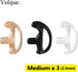 Replacement Soft Silicone Eardud Earmold for Walkie Talkie Audio Kit, Air Acoustic Tube Earpiece Headset (Medium,