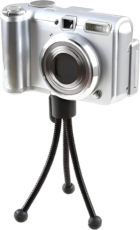 JacobsParts 4" Compact Flexible Mini Tripod with Adjustable Legs for Small Cameras