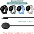 Kissmart Charger Cable for Google Pixel Watch 2, Magnetic Charging Cable Cord for Pixel Watch 2 Smartwatch (1, Black)