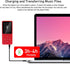 imkavery 128GB MP3 5.2, Player with Bluetooth Portable Red Music Player for Kids with Built-in HD Speaker, FM Radio