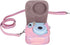 Phetium Instant Camera Case for Instax Mini 11/12, PU Leather Bag with Pocket and Adjustable Shoulder Strap (Magic Pink)
