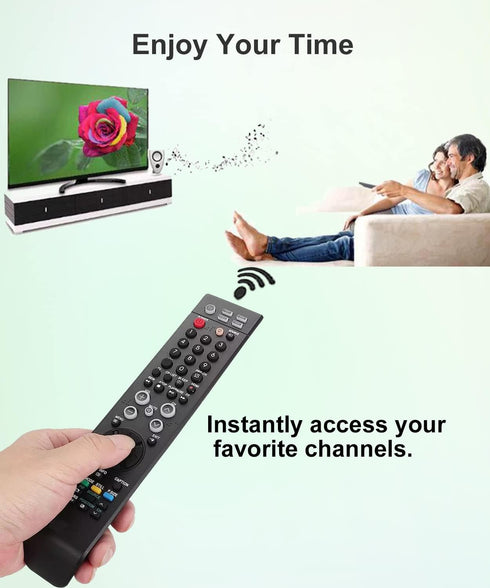 Replacement Universal Remote Control for Samsung LCD LED HD Plasma TV, Compatible with Multiple Models