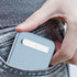 POPETPOP Portable Foldable Zinc Alloy Phone Stand Desktop Mobile Phone Bracket Silver Compact Cellphone Holder for Home
