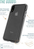 Smartish iPhone XR Clear Case - Nudist Frosted Clear - Slim Protective Shock Resistant Cover (Silk) - Nothin' to Hide