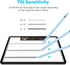 Stylus Pen for iPad 2024-2018 with Faster Charge, Tilt Sensor, Battery Indicators for Apple iPad Pro M4 2024, iPad Air