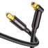 90 Degree Toslink Optical Cable 360 Degree Free-Rotating Plug Fiber Optic Cable