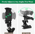 MoKo Phone Stand Golf Cart Mount, Cell Phone Holder for Golf Analyzer, Fits 4.7" - 6.8" Phones, Black