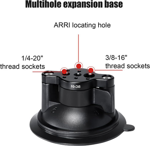 SUNWAYFOTO Universal Cellphone Auto Bracket - Suction Cup Mount for Windshield Car Window, Cell Phone Holder SPH-01