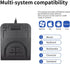 Upgraded USB Single Foot Pedal One Key Program Computer Keyboard with Five Custom Functions and Photoelectric Switch