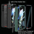 for Samsung Galaxy Z Fold 3 Case, with Wrist Strap & Screen Protector & S Pen Slot, Magnetic Hinge Protective Bumper