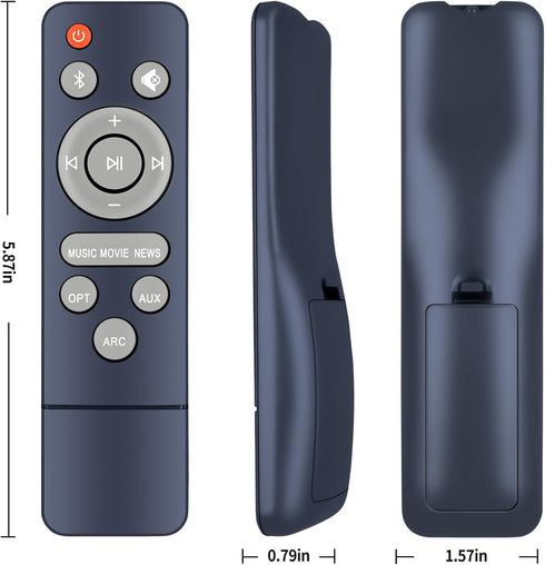 WDZP KY-8000 KY-2023, ky2020D New Soundbar Remote Control Replacement for Assistrust HoYLluDLL Sound bar