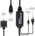 VGA to HDMI Adapter Cable 4ft with Audio for PC, Laptop to Monitor, Display, HDTV