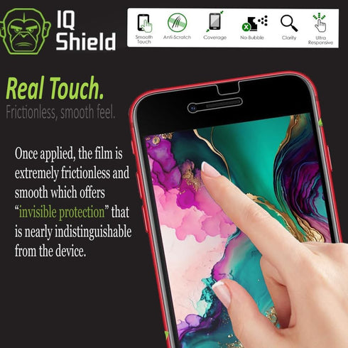 IQShield 2 Pack Screen Protector for iPhone SE (2022/2020, 3rd/2nd Gen) Anti-Bubble Clear TPU