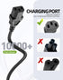 Superer 5 3 ft Prong AC Power Cord Universal Black Power Cable for Monitor, TV, Computer, Printer, PSU, and More