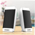 Mobestech Computer Speakers 2pcs Portable Wired Sound Powered Speakers for Desktop Mini Speaker
