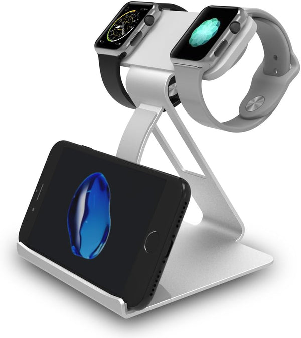 Dual Head Mode Watch Charging Stand Docking Station for Apple Watch Series, Ultra/8/7/6/5/3/2/SE & Airpods