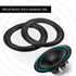 2pcs 6 Inch Perforated Rubber Speaker Foam Edge Surround Rings for Speaker Repair or DIY Replacement Parts