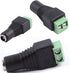 DC Power Jack Plug Adapter, 20 Pairs 12V Male and Female Barrel Connector for CCTV Security Camera System and LED Strip