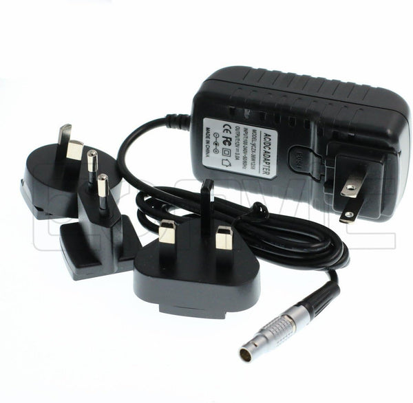 Eonvic 2 Pin to AC Teradek Power Supply Cable with US EU Plugs for Hollyland Cosmo 600