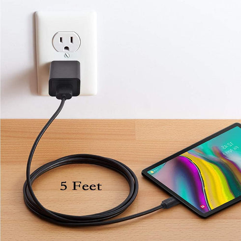 Fast Charger for JBL Charge 4, Charge 5, JBL Flip 5, Clip 4, Pulse 4, GO 3, Extreme 3, USB Charger with 5FT Cable Cord