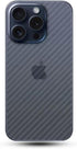 For iPhone 15 Pro Back Screen Protector 3D Carbon Fiber Ultra Thin Protective Film-2 packs-Transparent