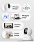 blurams 2K, 360-degree 2-Way Security Camera Baby Monitor Dog Camera for Home Security w/Smart Motion Tracking, Phone