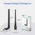Long Range USB Bluetooth 5.3 Adapter, 150M Wireless Dongle for PC Desktop, Windows 11/10/8.1, Plug n Play