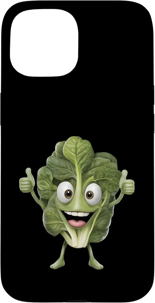 Spinach Smiling Design Spinach Smiling Case for iPhone 15