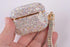 Sparkly Diamond Case for AirPods Pro 1&2 Generation, Shockproof Rhinestone Cover with Keychain