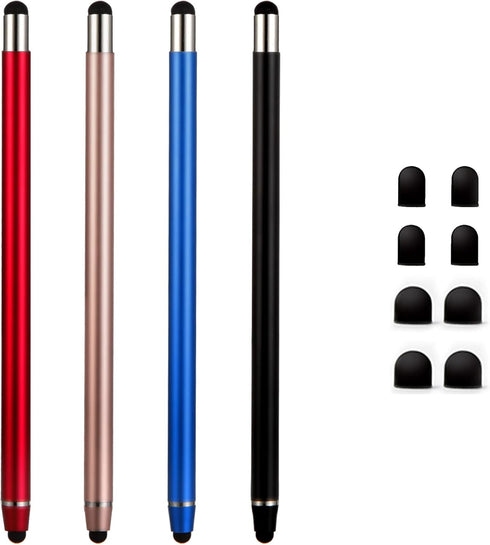 Waycco Stylus Pens for Touch Screens - High Sensitivity 2 in 1 Capacitive Stylus with 8 Tips for iPad iPhone Tablets -